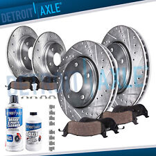 Front Rear Drilled Rotors Ceramic Brake Pads Kit for Ford Taurus Freestyle Sable picture