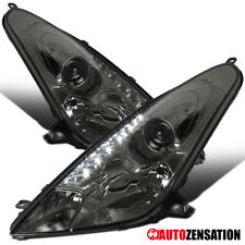Fits 2000-2005 Toyota Celica GT GTS LED Bar Projector Headlights Smoke 00-05 picture
