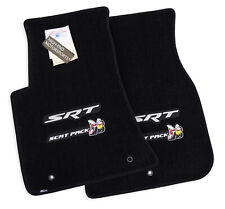 NEW Dodge Challenger Floor Mats Scat Pack SRT - Silver Logos - ULTIMAT Quality picture