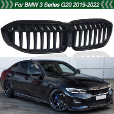 Front Bumper Kidney Grille For BMW G20 G21 330i 330e M340i 2019-2022 Gloss Black picture