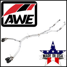 AWE Track Cat-Back Exhaust System fits 2018-2024 Audi S4 Sedan 3.0L L6 picture