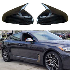 For KIA Stinger 2018-2022 Carbon Fiber OX Horn Rearview Mirror Cover Cap picture