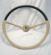 1958 Chrysler 300D Steering Wheel 300 D Letter Car Ivory & Black 58 picture