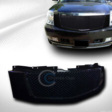 For 07-14 Cadillac Escalade/EXT Glossy Black Mesh Front Hood Bumper Grill Grille picture
