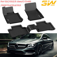 Floor Mats Black For Mercedes-Benz C Class Sedan/GLC/GLE All Weather 2014-2023 picture