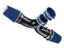 Blue Filter Dual Air Intake For 1994-1996 Impala Fleetwood Roadmaster 4.3L 5.7L picture