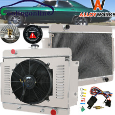 4 ROW RADIATOR SHROUD FAN FIT 69 70 CHEVY IMPALA/BEL AIR/CAPRICE/BISCAYNE V8#345 picture