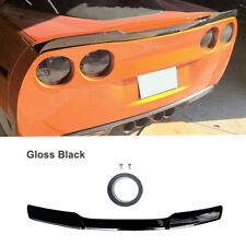 Rear Trunk Spoiler Wing Fits 2005-2012 2013 Corvette C6 ZR1 Glossy Black H Style picture