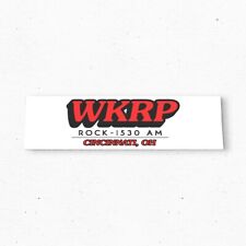WKRP 1530 AM Cinncinati OHIO Bumper Sticker - Radio Vintage Style Vinyl 80s 90s picture