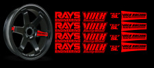 JDM Reflective RAYs VOLK Racing TE37SL Wheel 16 sticker decal Drift picture