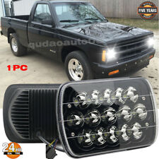 Fit  82-93 Chevy S10 Blazer GMC S15 7X6 Projector Black LED Headlight Hi/Lo Beam picture