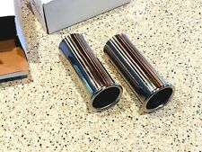 MERCEDES BENZ 230SL 250SL 280SL EXHAUST TIP STAINLESS STEEL POLISHED PAIR picture