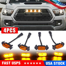 4x TRD Pro Raptor Style Amber Lens LED Grille Light For 2016-2019 Toyota Tacoma picture