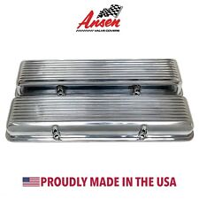 Small Block Chevy Corvette Valve Covers - Polished Finned - DISCONTINUED Item picture