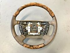 2004-2006 JAGUAR XJ8 XJR VANDEN PLAS Steering Wheel Leather Sable Wood picture
