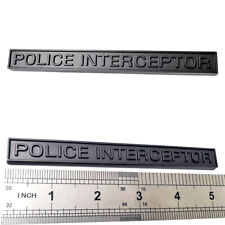 Fits Interceptor Police Badge Emblem Decal Ford Crown Vic Universal 3M picture