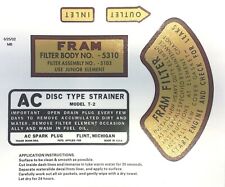 WWII willys MB CJ2 M38 M38a1 ford GPW✅(DECAL-MB) oil filter Fram Decal set, jeep picture