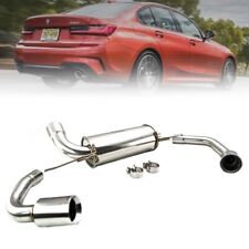 Megan Axleback Exhaust Kit Stainless Tips For 19+ 330i RWD 2.0 Turbo M Sport G20 picture