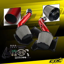 For 07-09 350Z V6 3.5L Red Cold Air Intake + Stainless Steel Air Filter picture