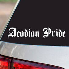 Acadian Pride Vinyl Sticker Country Pride all sizes chrome and regular colors picture
