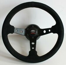 Steering Wheel fits For TOYOTA Celica Supra Mr2 Corolla Hiace  Alcantara Leather picture