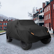 Custom-Fit Outdoor Waterproof SUV Car Cover for Jeep Wrangler JK JL 4 door Black picture