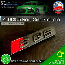Audi SQ5 Front Grill Emblem Gloss Black for Q5 SQ5 Hood Grille Badge Nameplate picture