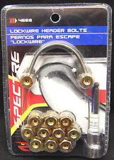 LOCKING HEADER BOLT KIT 4668 LOCKWIRE GRADE 5 GOLD ANODIZED picture