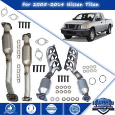 4Pcs For Nissan Titan 2005/06/07-2014 5.6 Manifold Exhaust Catalytic Converters picture