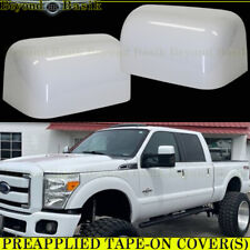 2008-2013 2014 2015 2016 FORD F250 F350 F450 Mirror COVERS Z1 YZ OXFORD WHITE picture