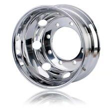 Truck Rims 19.5 X 6.75 Forged Aluminum Wheels Fit Rear Polished Inside UNIRACING picture