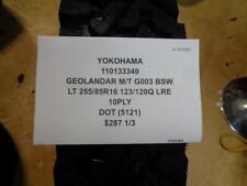 2 YOKOHAMA GEOLANDER M/T G003 BSW LT 255 85 16 123/120Q LRE 10PLY 110133349 BQ3 picture