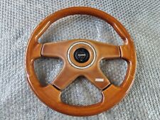 MOMO wood STEERING WHEELS GREAT GENUINE  PART  200sx ae86 mr2 BMW BENZ rx7 mx5. picture
