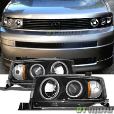 Black 2004 2005 2006 Scion Xb LED Halo Projector Headlights Headlamps Left+Right picture