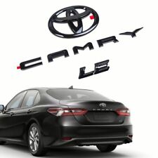 2018-2024 TOYOTA CAMRY LE Gloss BLACKOUT EMBLEM OVERLAY KIT picture