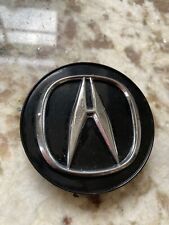 (1) Acura 44742-SZ3-J110-H1 black / chrome wheel button center cap picture