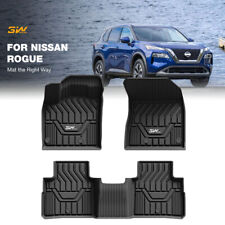 3W All Weather Floor Mats for 2021-2023 Nissan Rogue 3D TPE Rubber Liner Set picture