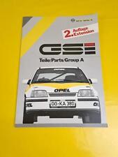 Spare parts catalogue Opel Kadett E GSi 2 edition group A spare parts list catalogue picture