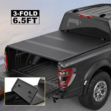 Tri-Fold Hard Truck Tonneau Cover For 2016-2024 Nissan Titan XD 6.5FT Bed On Top picture