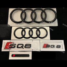SQ8 Gloss Black Full Badges Package For Audi SQ8 Exclusive pack picture