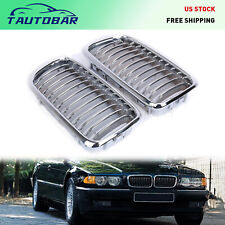 Chrome Front Hood Kidney Grilles For 1995-2001 BMW E38 7-Series 740i 740iL 750iL picture