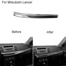 Carbon Fiber Center Dashboard Panel Cover Trim For Mitsubishi Lancer 2008-2015 picture