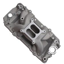 Dual Plane Intake Manifold Aluminum for 396-502 BB Chevy V8 Cyclone BBC Air Gap picture