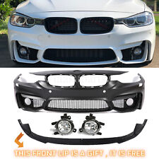 Unpainted F30 M3 Style Front Bumper Cover Kit For BMW F30 F31 3 Series 2012-2019 picture