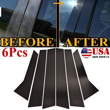 Black Car Window B Pillar Posts Trim Moulding Cover for Porsche Macan 2014-2022 picture