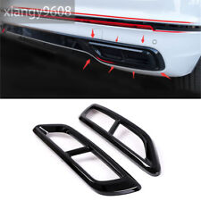 Gloss Black ABS Exhaust Pipe Rear Muffler Tip Cover For Volkswagen Tiguan 2022+ picture
