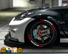 Tire Lettering 370Z red PERMANENT Stickers - 1.00