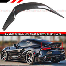 FOR 20-24 TOYOTA SUPRA A90 A91 GR STYLE CARBON FIBER HIGHKICK TRUNK SPOILER WING picture