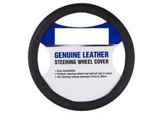 Toyota Echo, Starlet & Yaris - Genuine Leather Steering Wheel Cover - 37-38cm  picture