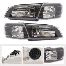 For 1995-1999 Toyota Tercel Headlights HeadLamps Clear Lens Set Left+Right Pair picture